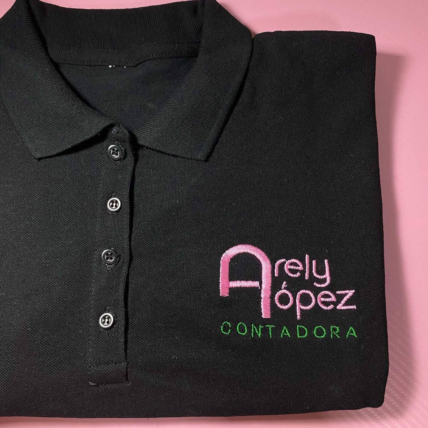 Playera tipo polo BORDADA